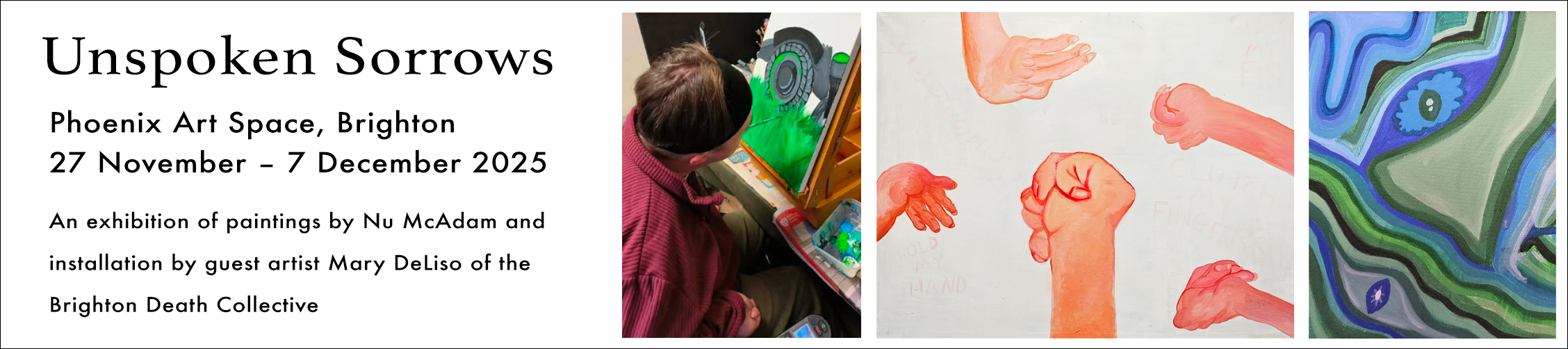 unspoken sorrows exhibition - painting by Nu McAdam